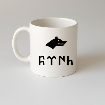 Türk Bozkurt Baskılı Porselen Kupa