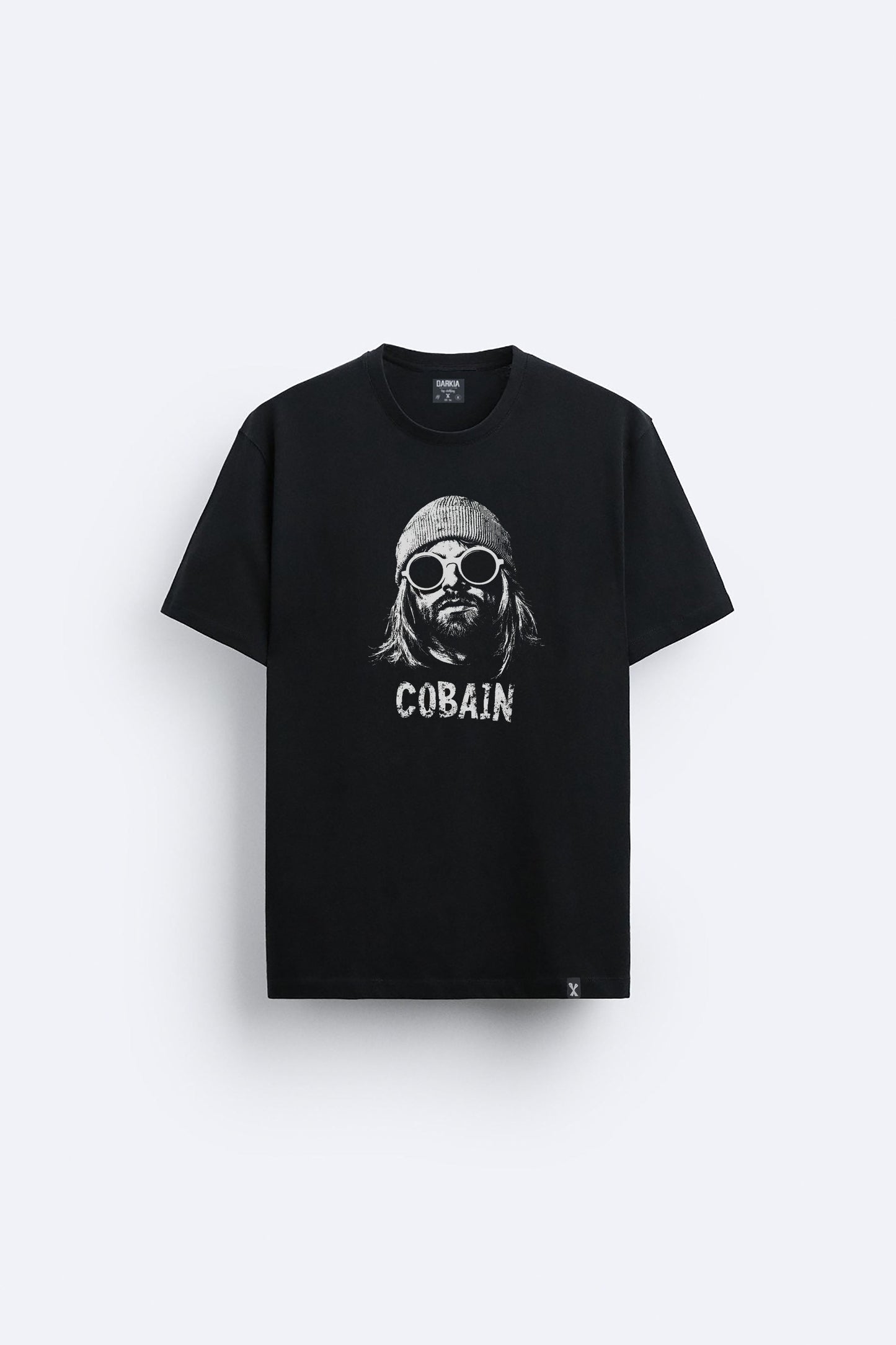 Kurt Cobain baskılı regular tişört