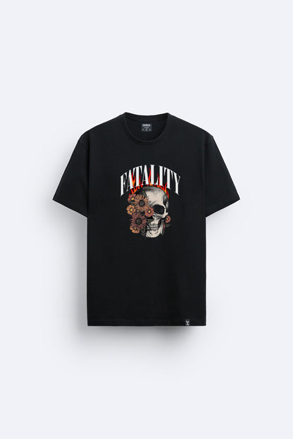 Kuru  kafa baskılı regular tişört