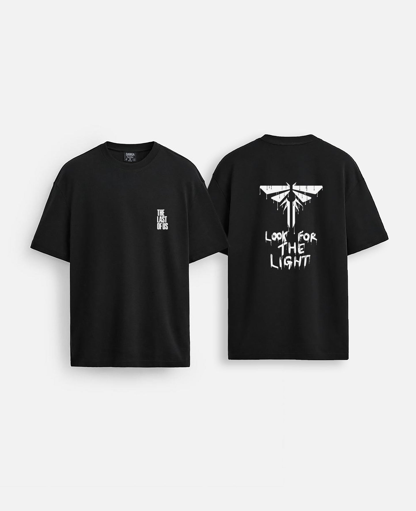 Last of us baskılı oversize tişört