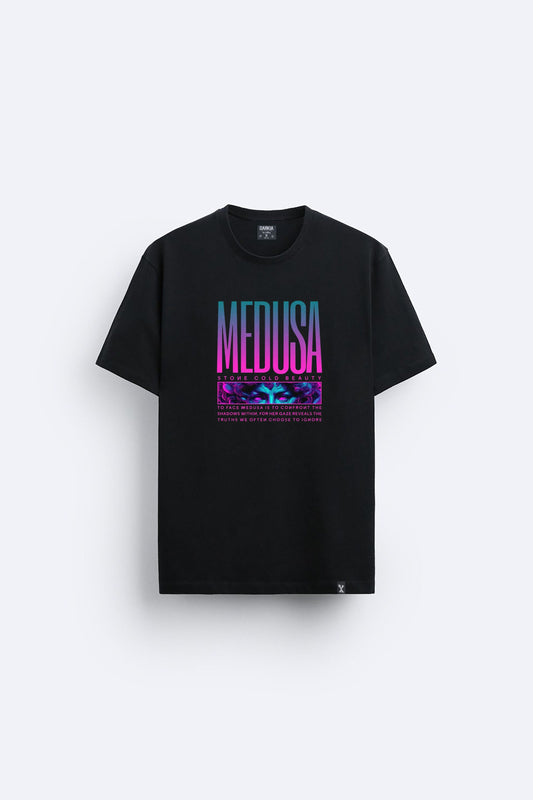 Medusa baskılı regular tişört