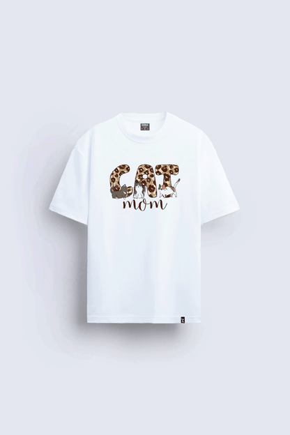 Anneler Günü Hediye Tişörtü – MOTHER MAMA MOM  Baskılı Oversize Tişört