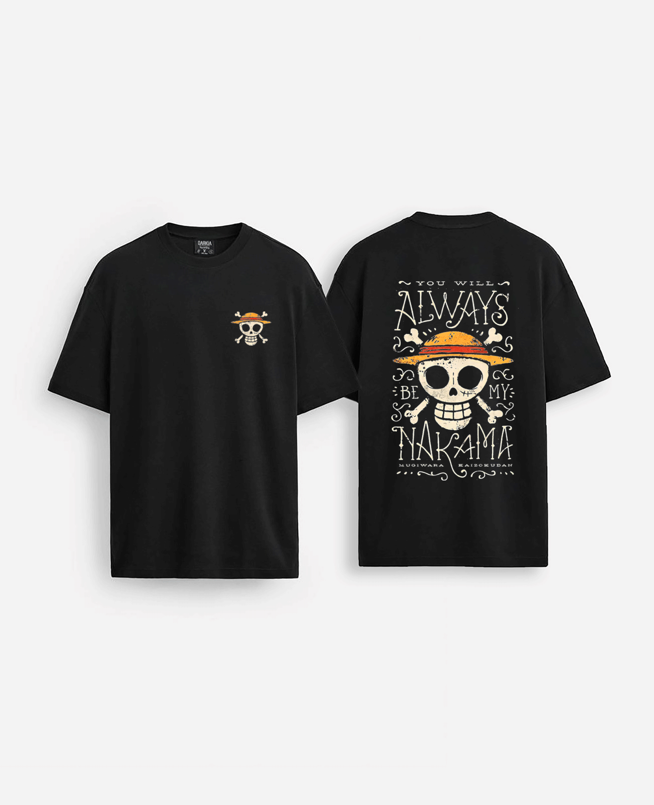 anime baskılı oversize tişört