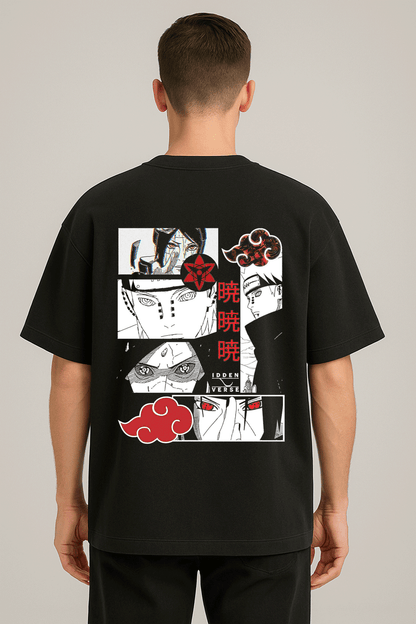 anime baskılı oversize tişört