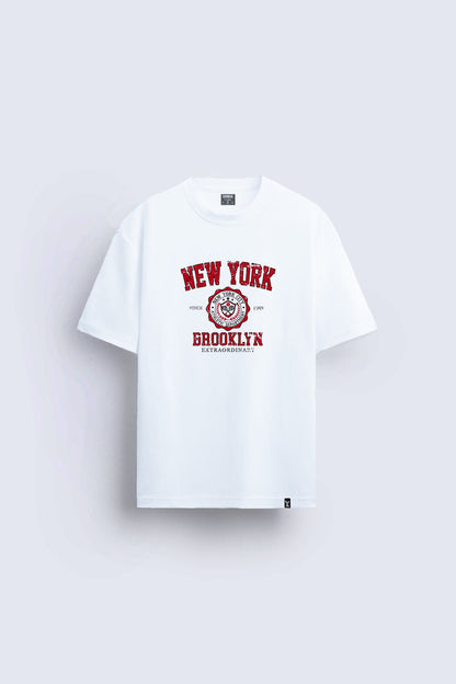 New York baskılı regular tişört