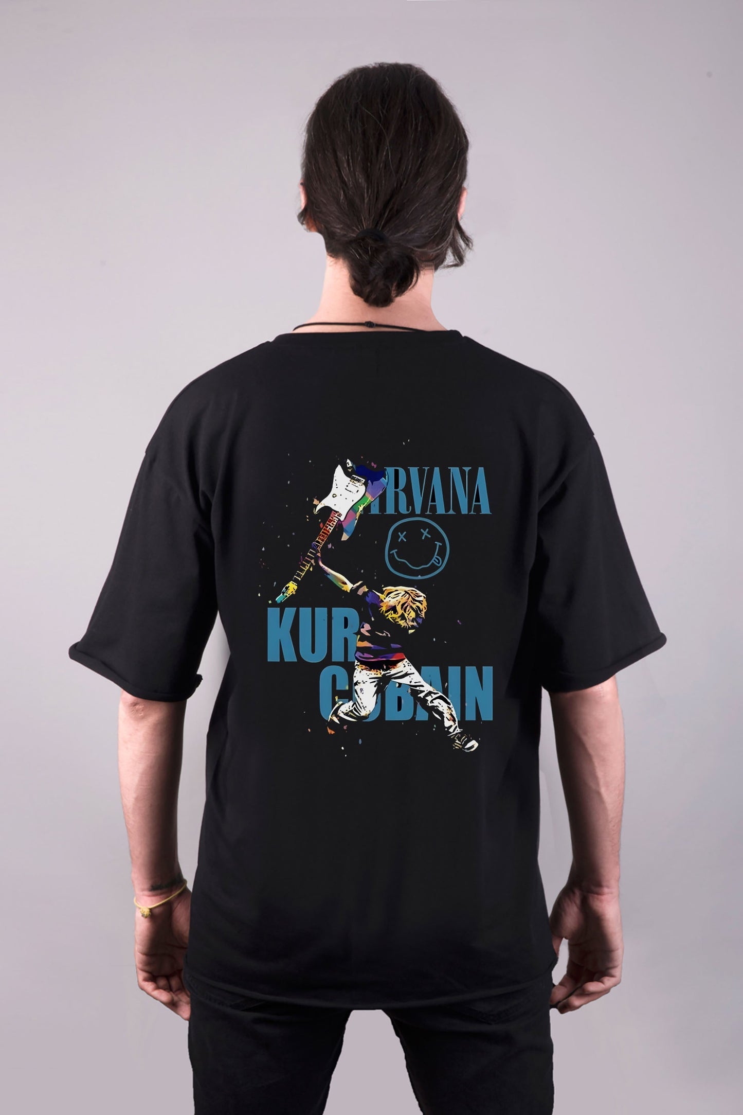 Nirvana baskılı oversize tişört