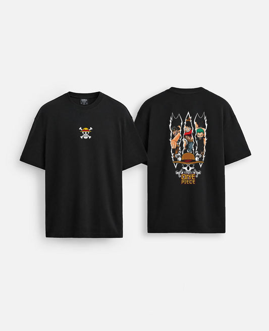 One piece baskılı oversize tişört