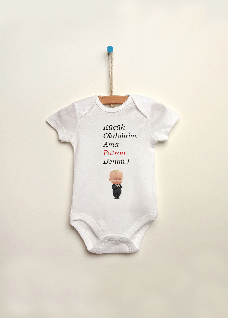 patron baskılı bebek zıbın