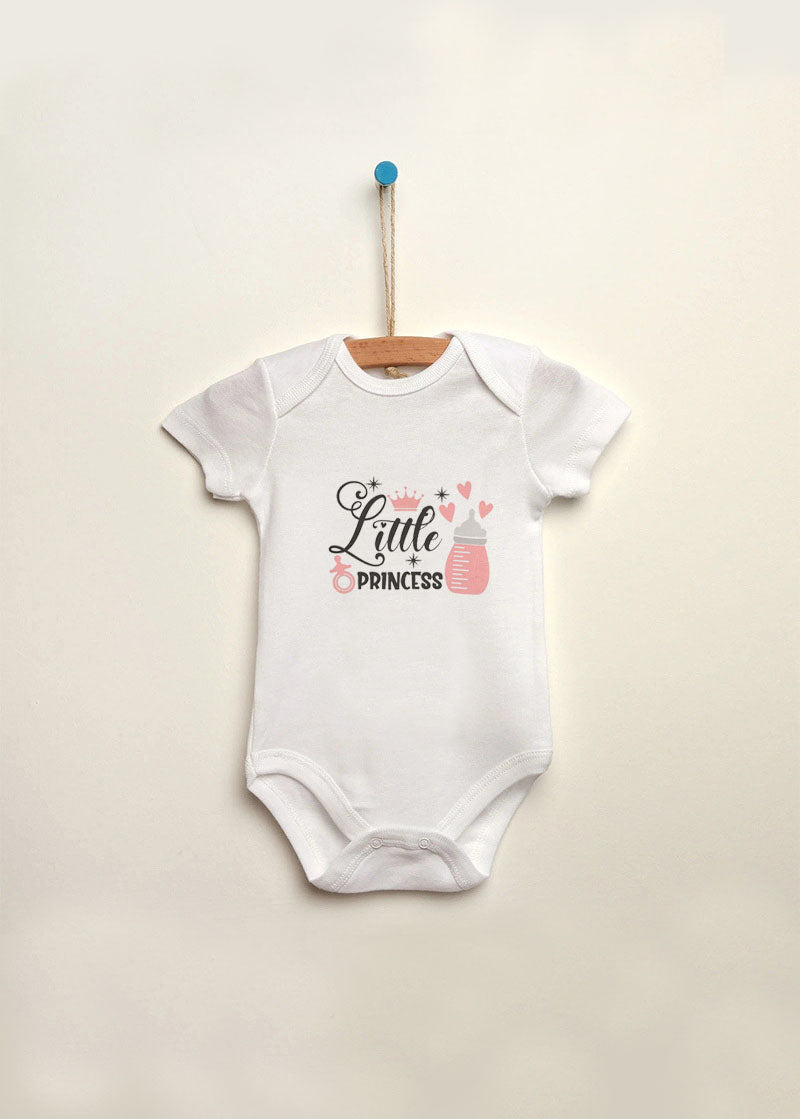 princess baskılı bebek zıbın