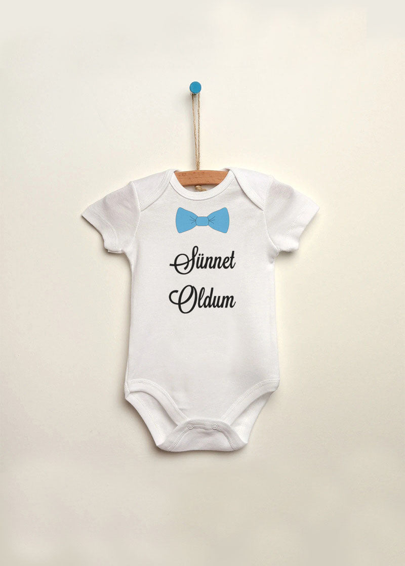 sünnet oldum baskılı bebek zıbın