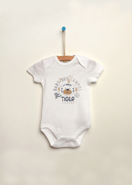 tiger baskılı bebek zıbın