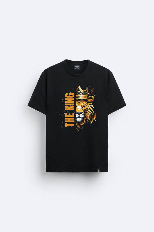 King baskılı regular tişört