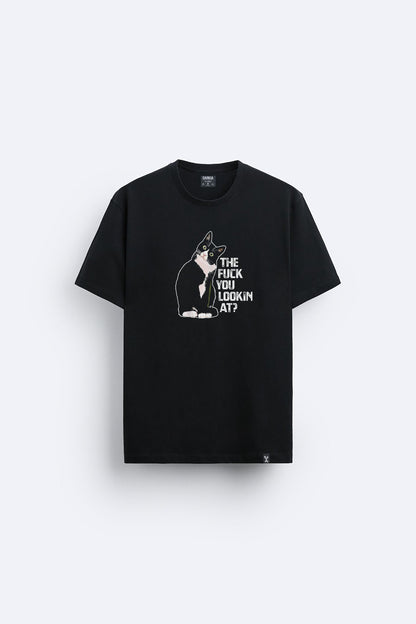 Minimal baskılı regular tişört