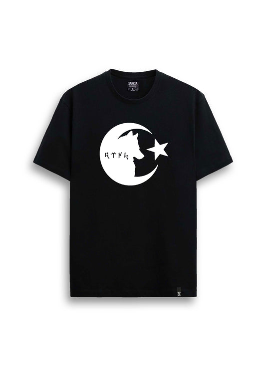 Türk baskılı regular siyah tişört