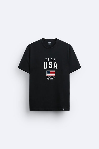 Amerika baskılı regular tişört