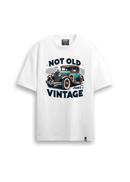 retro baskılı oversize tişört