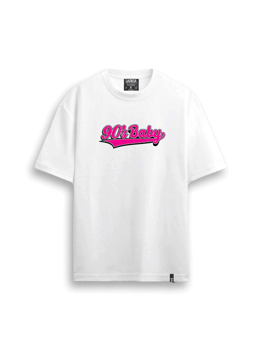 retro baskılı oversize tişört